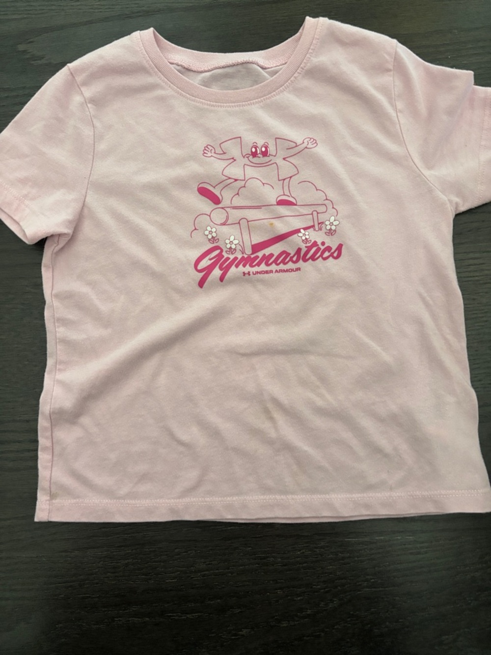 Under Armour Light Pink Short Sleeve Gymnastics Tee